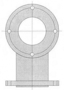 Codo de 45º extremos bridados